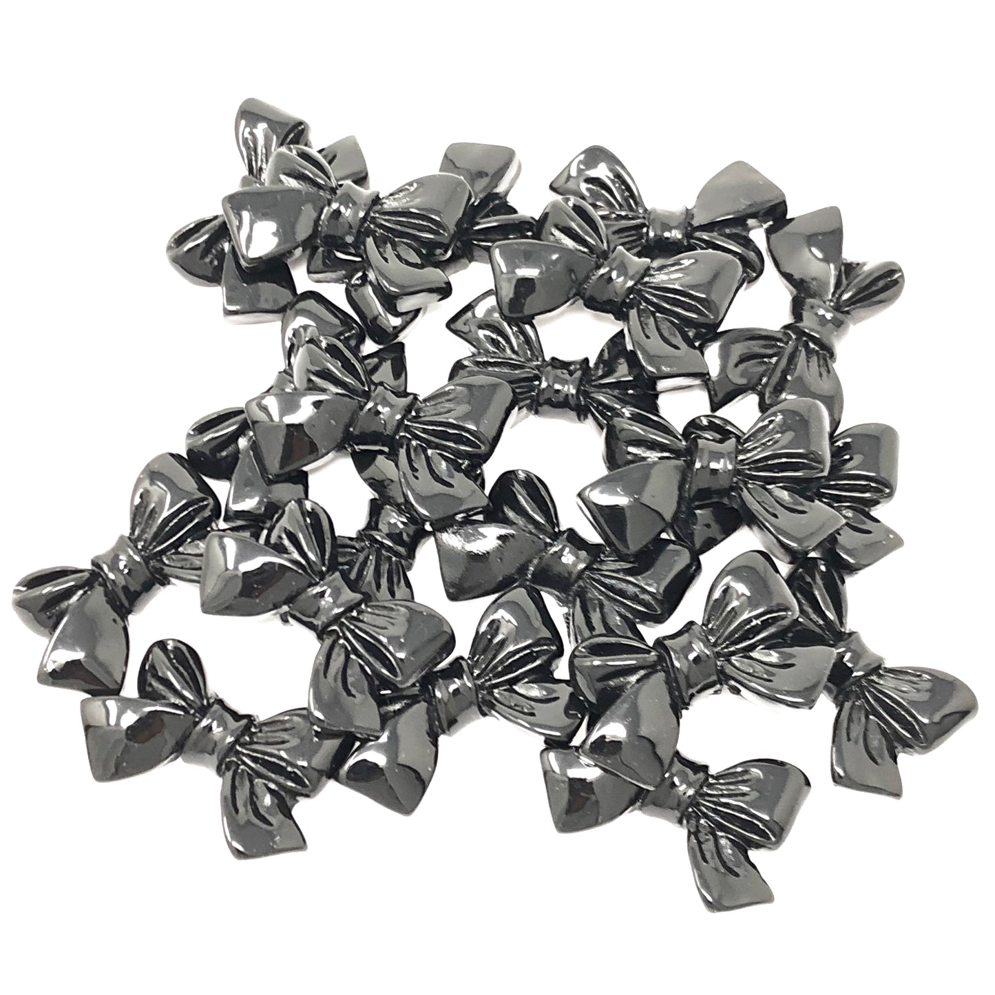 25mm Resin Bow Flatbacks - Pack of 20
