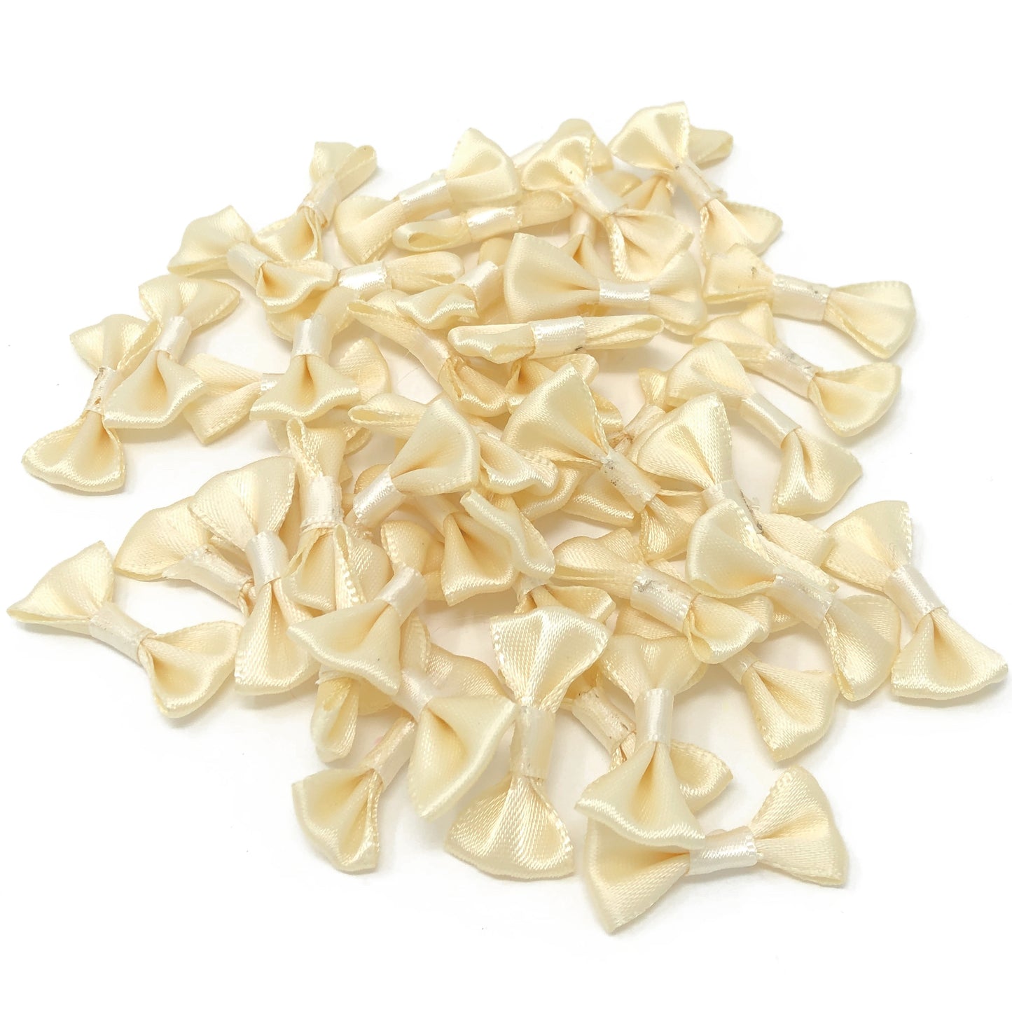 Ivory 30mm Satin Ribbon Bows