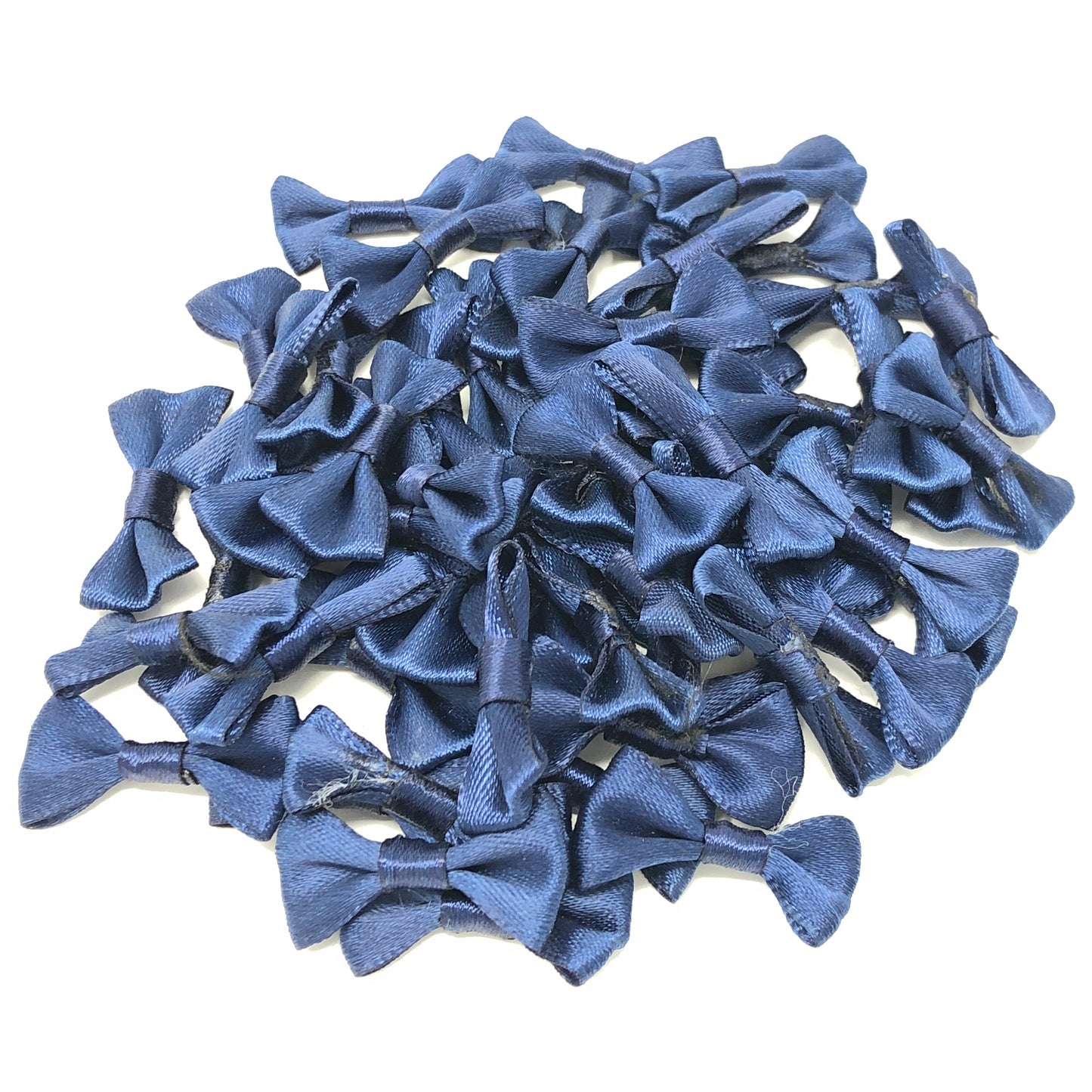 Navy Blue 30mm Satin Ribbon Bows