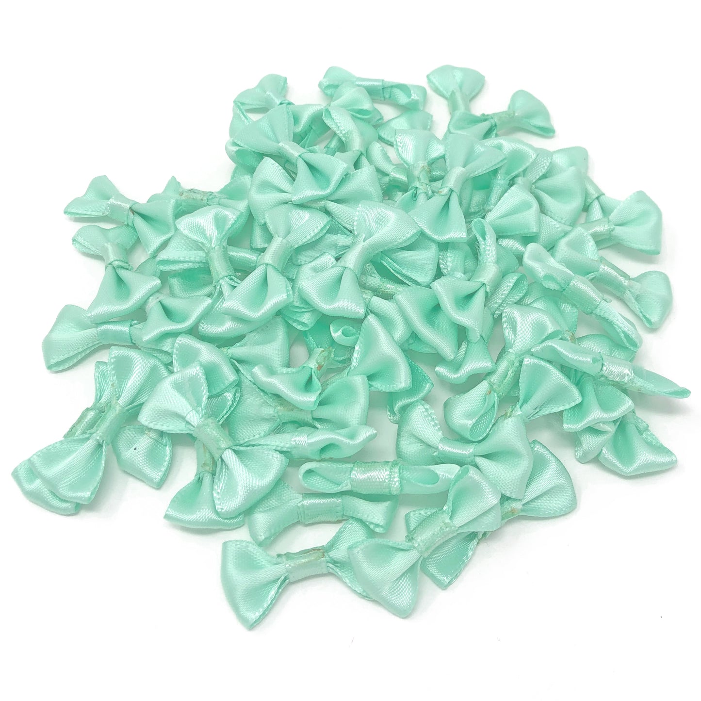 Turquoise 30mm Satin Ribbon Bows