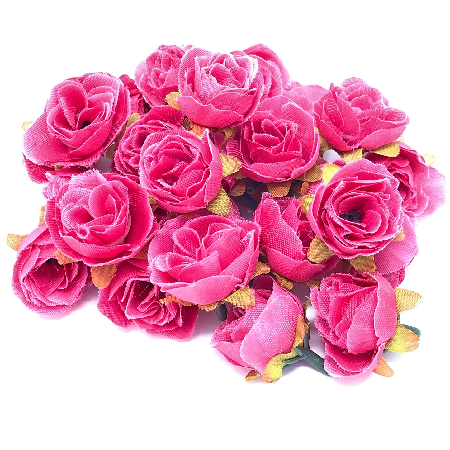 25mm Synthetic Rose Bud Flowers (Faux Silk) - Mini Rose Buds