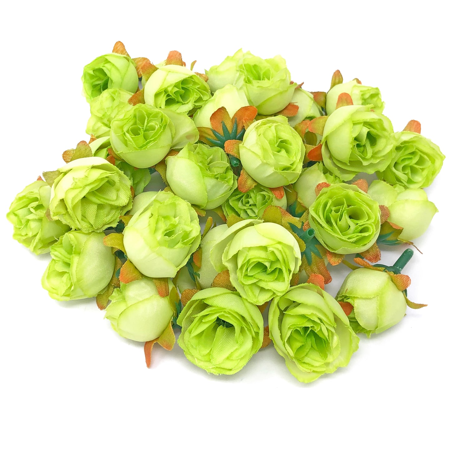 25mm Synthetic Rose Bud Flowers (Faux Silk) - Mini Rose Buds