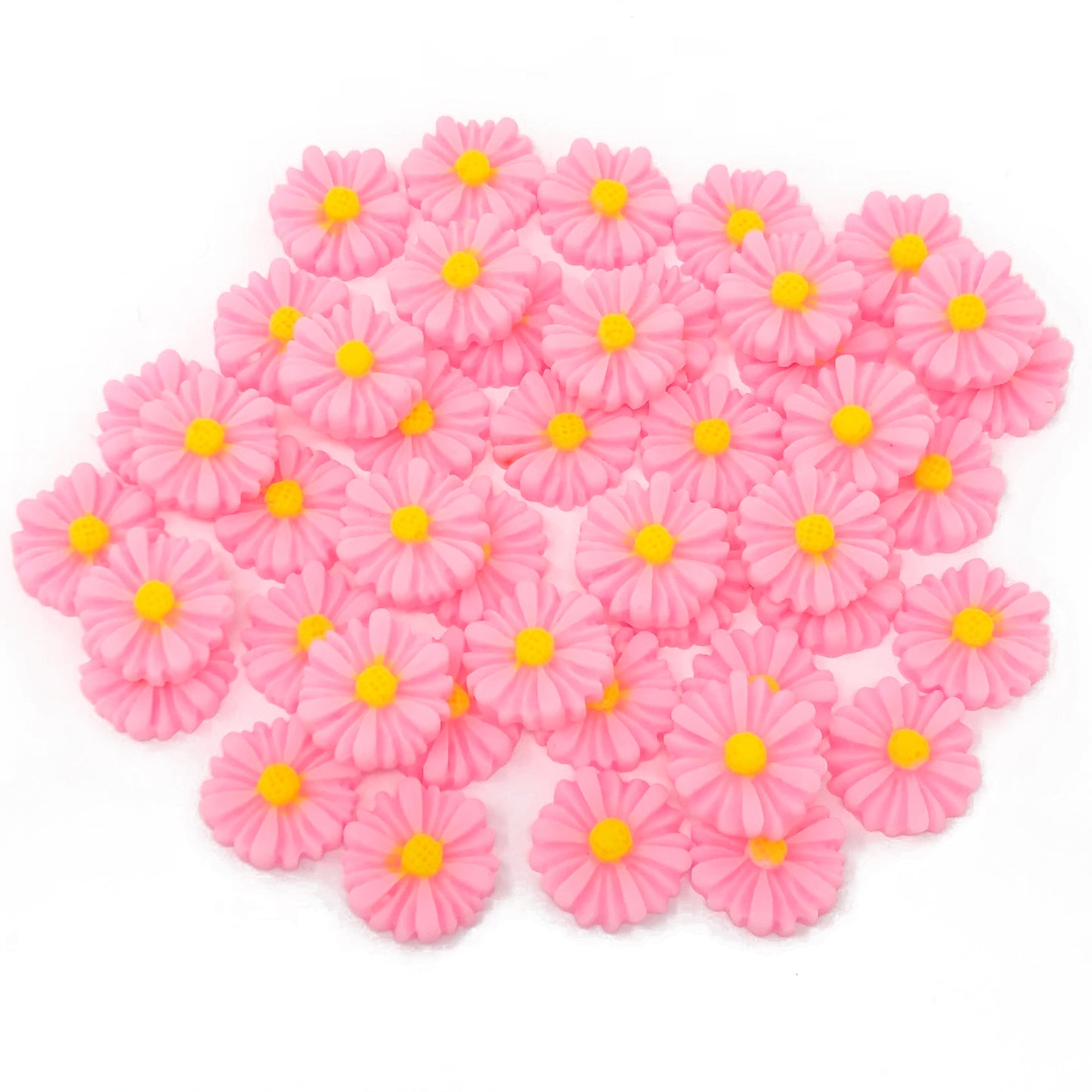 Light Pink 13mm Daisy Flatbacks - Pack of 45