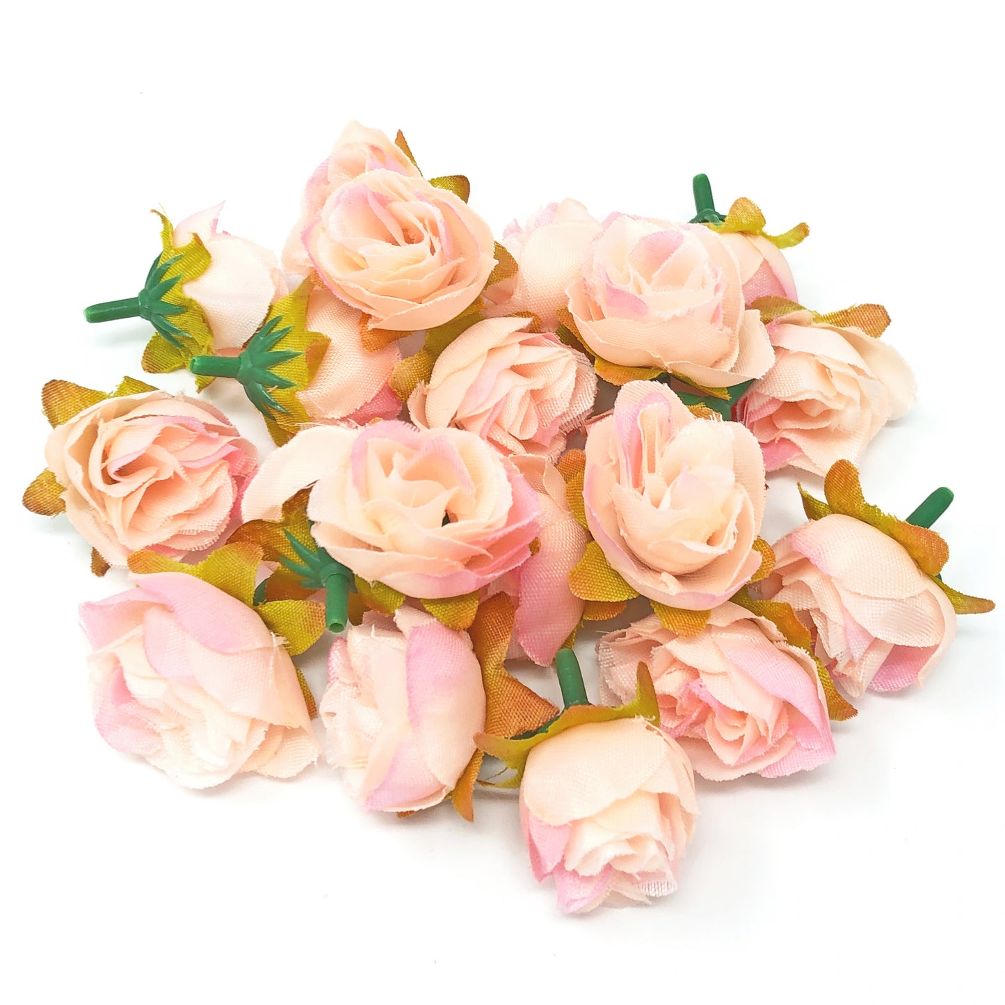 25mm Synthetic Rose Bud Flowers (Faux Silk) - Mini Rose Buds