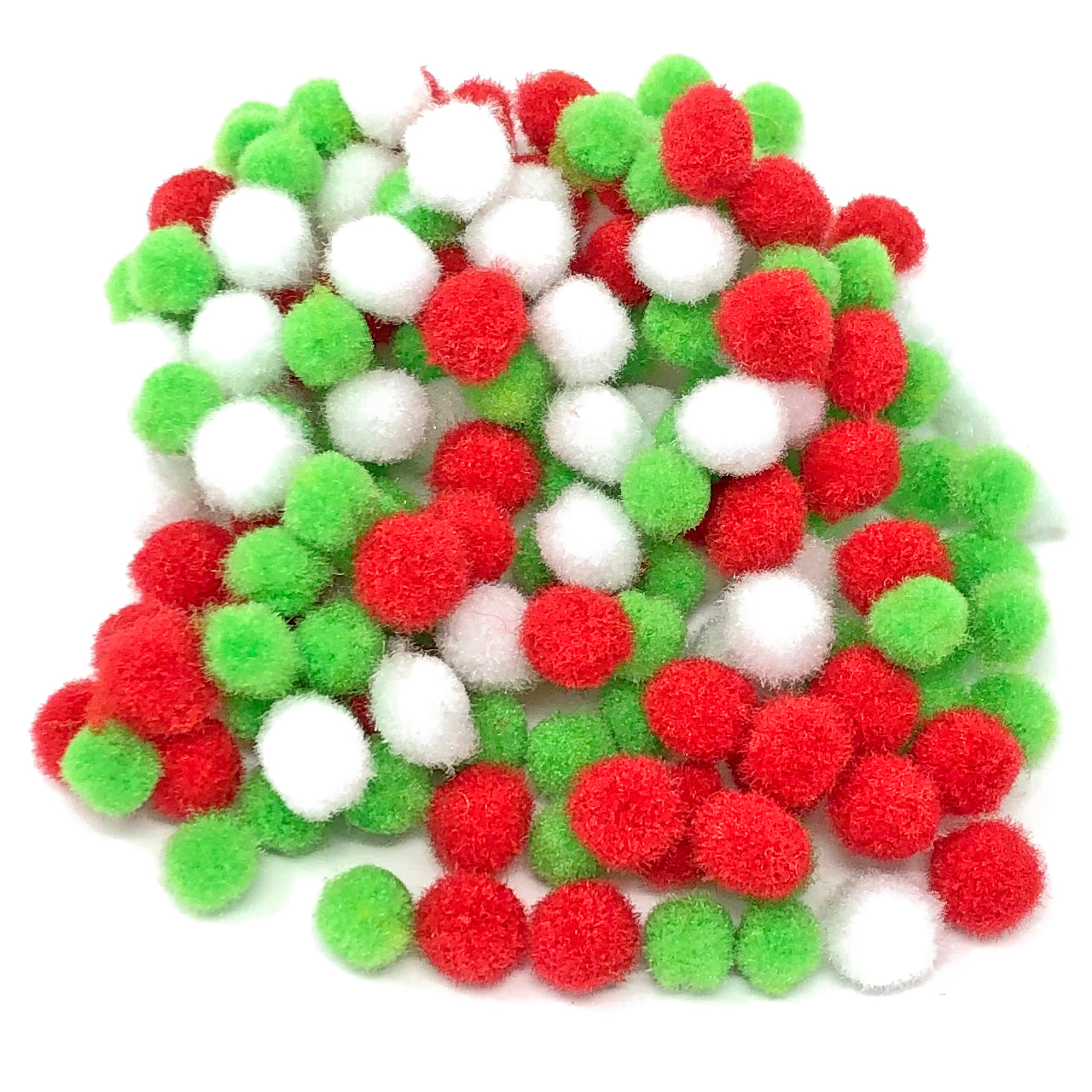 Christmas Mix 8mm Mini Pom Poms