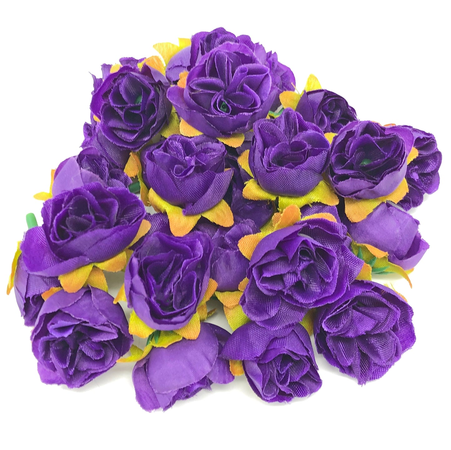 25mm Synthetic Rose Bud Flowers (Faux Silk) - Mini Rose Buds