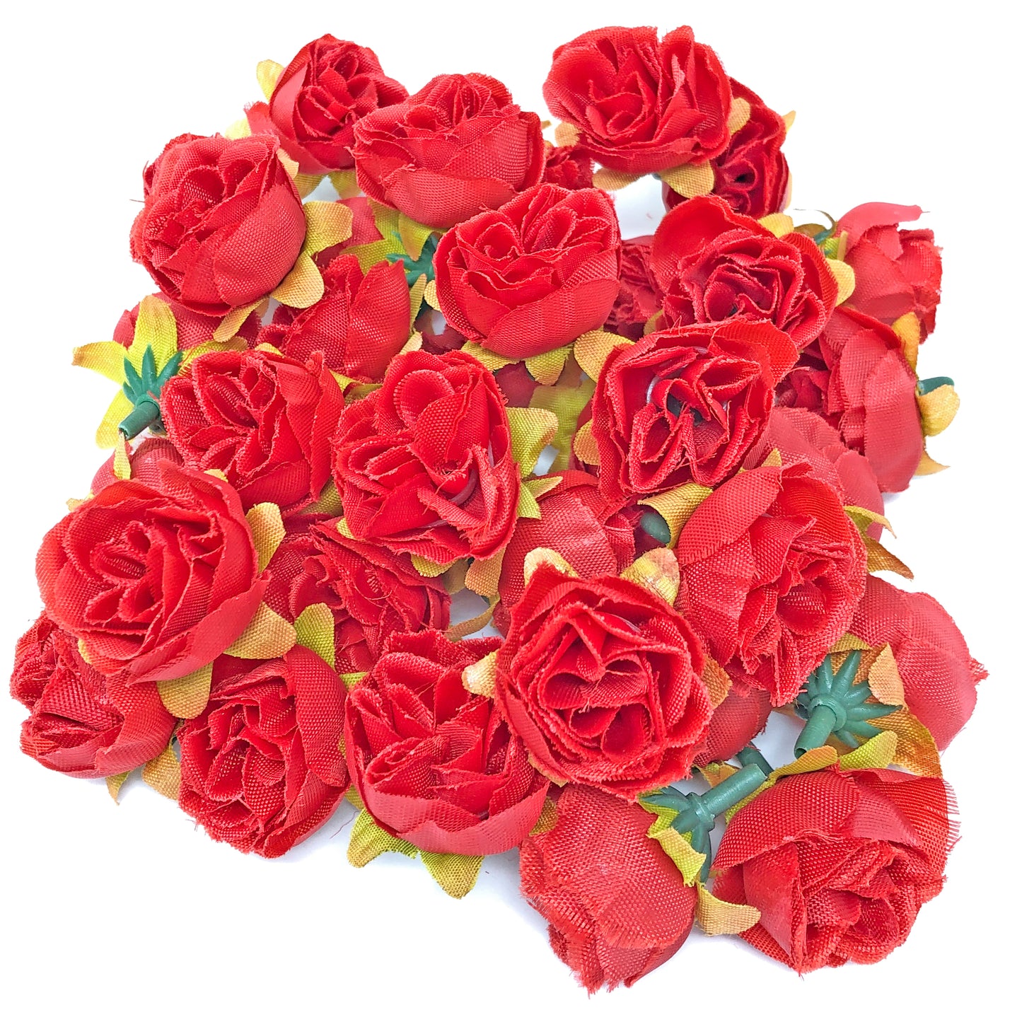 25mm Synthetic Rose Bud Flowers (Faux Silk) - Mini Rose Buds