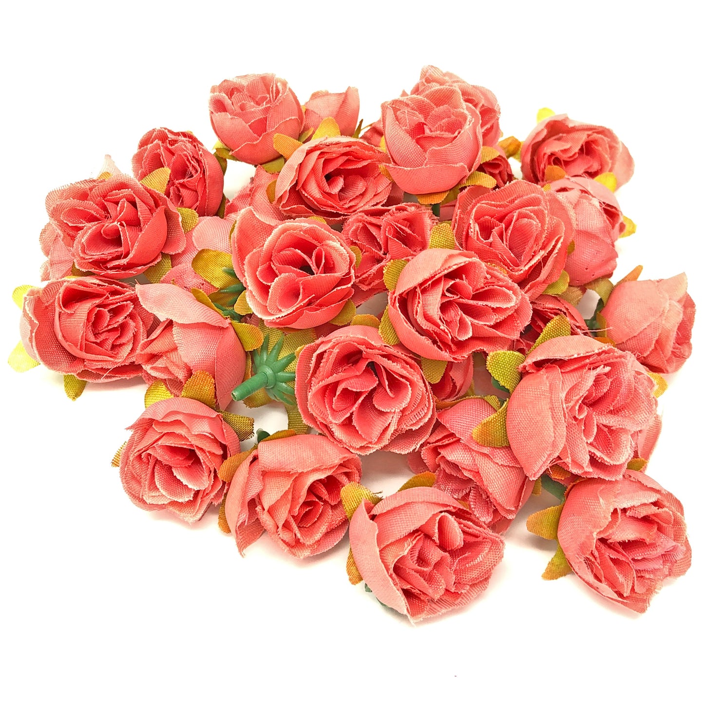 25mm Synthetic Rose Bud Flowers (Faux Silk) - Mini Rose Buds