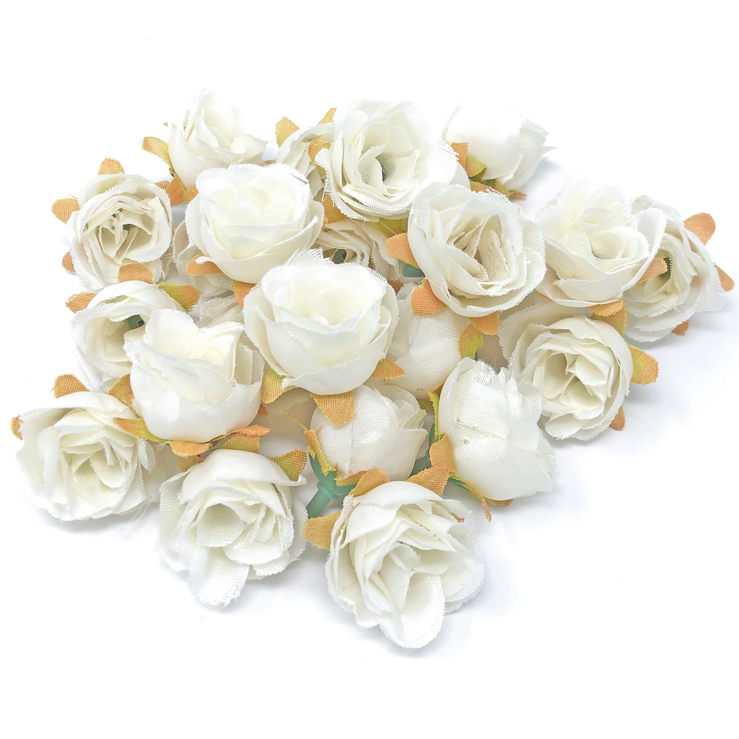 25mm Synthetic Rose Bud Flowers (Faux Silk) - Mini Rose Buds