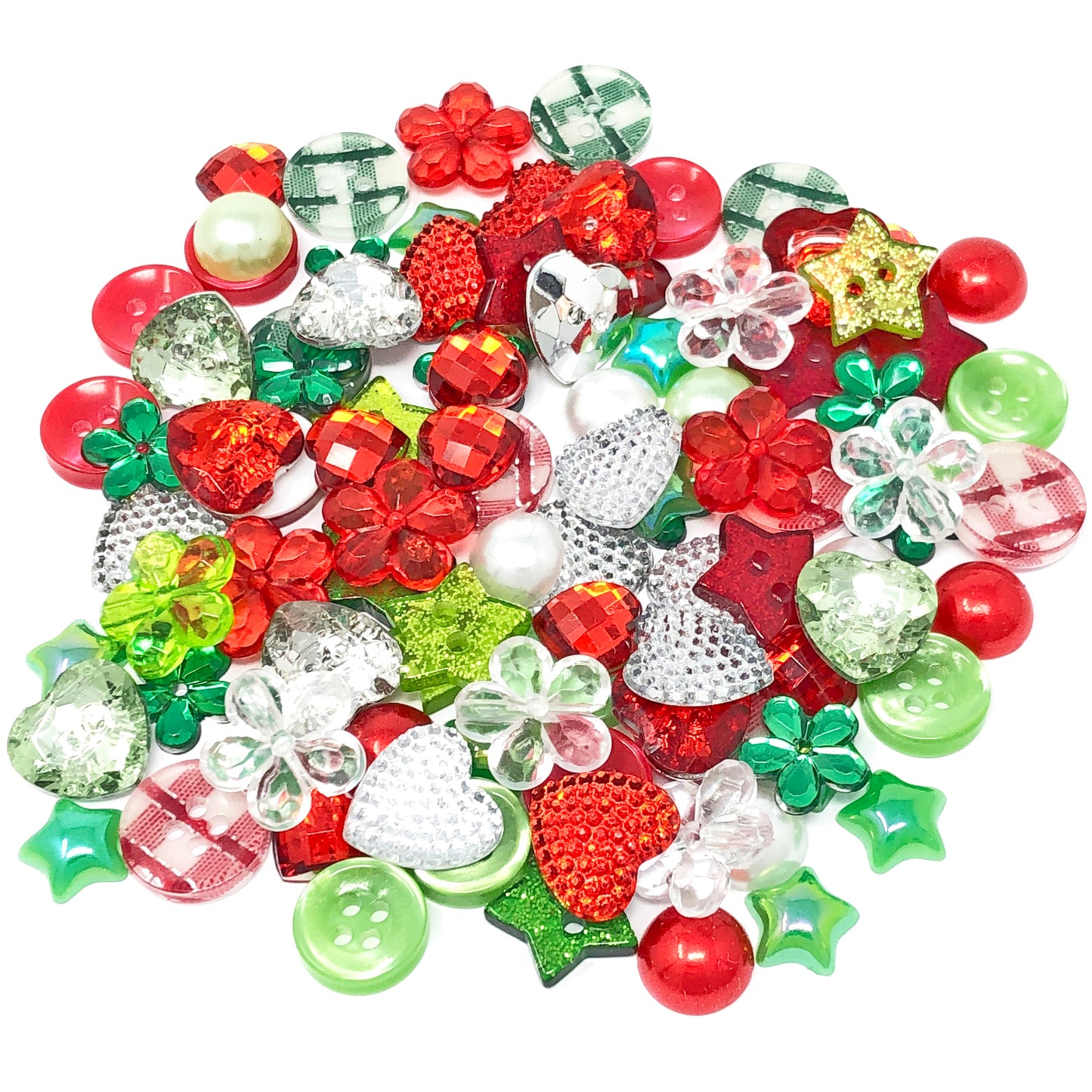 Christmas Mix Resins, Buttons and Flatbacks