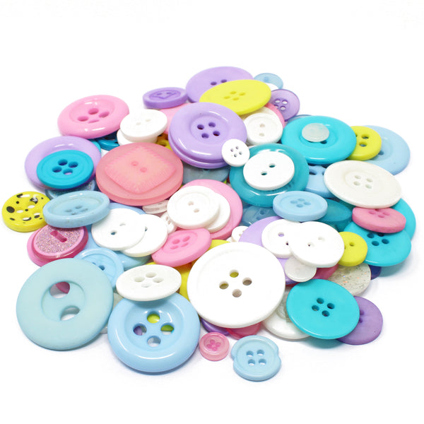 100g Bags Of Mix Acrylic & Resin Buttons