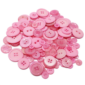 100g Bags Of Mix Acrylic & Resin Buttons
