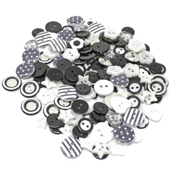 150 Mix Wood Acrylic & Resin Buttons