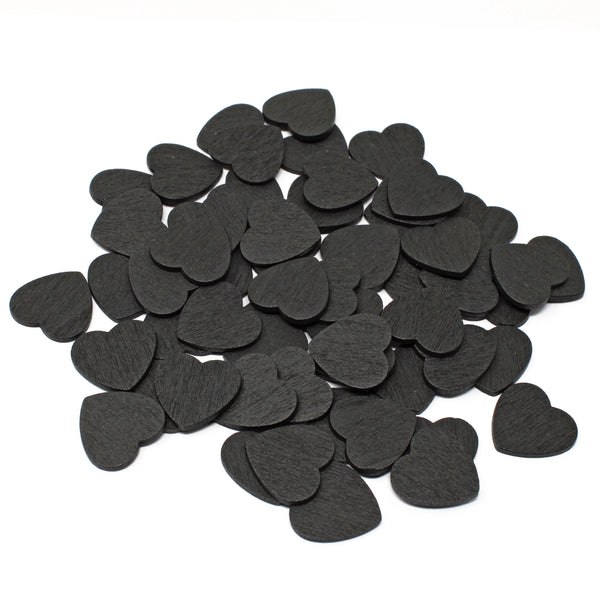 18mm Wooden Craft Coloured Hearts