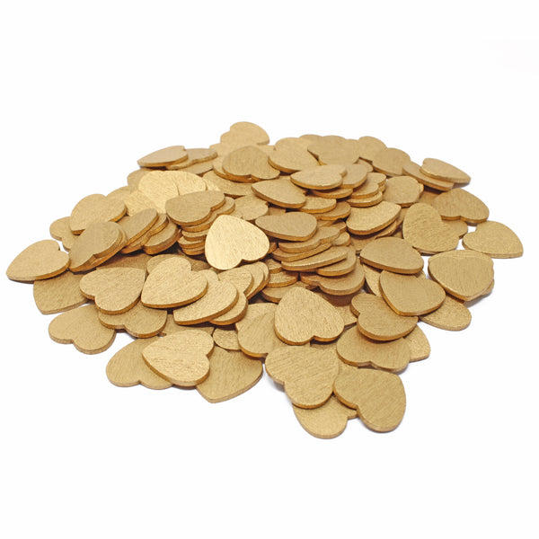 18mm Wooden Craft Coloured Hearts