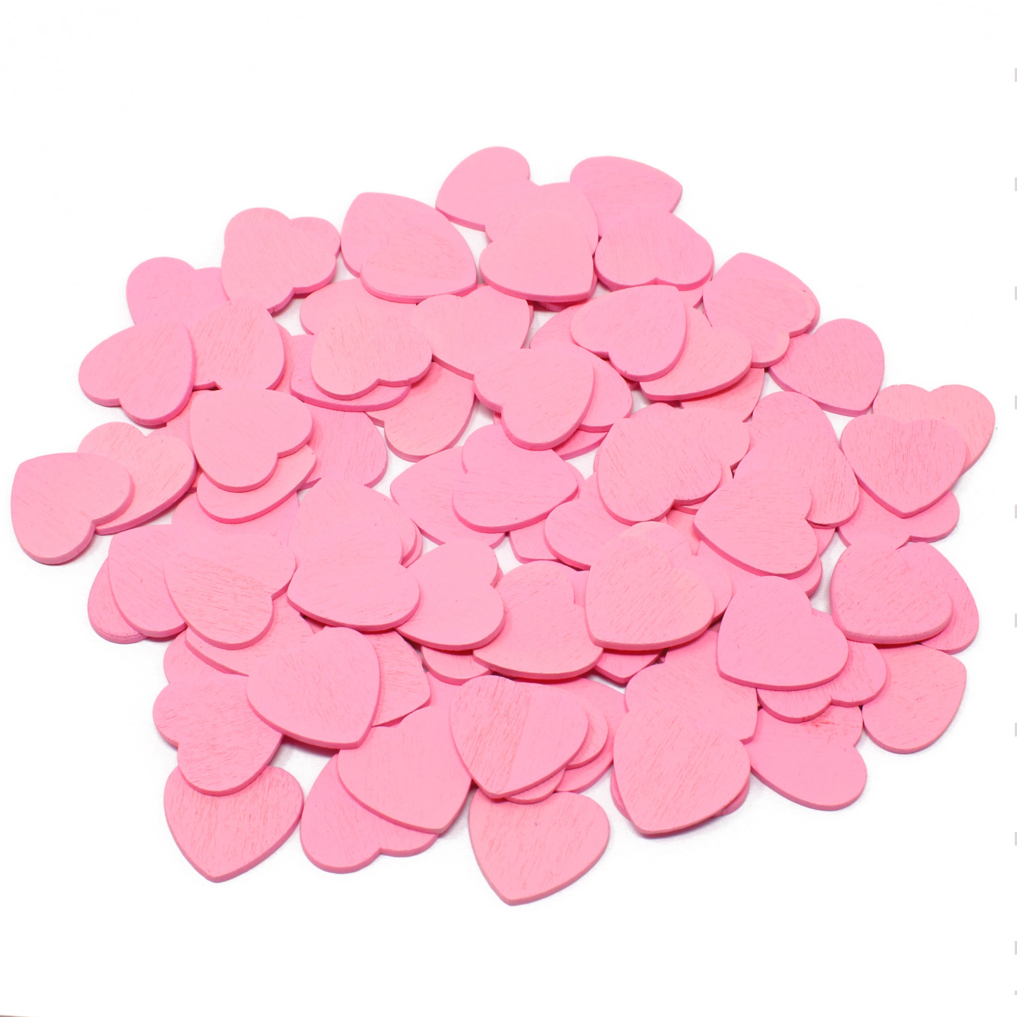 18mm Wooden Craft Coloured Hearts