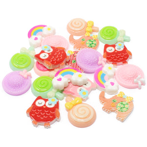 20 Mix Cute Resin Flatbacks