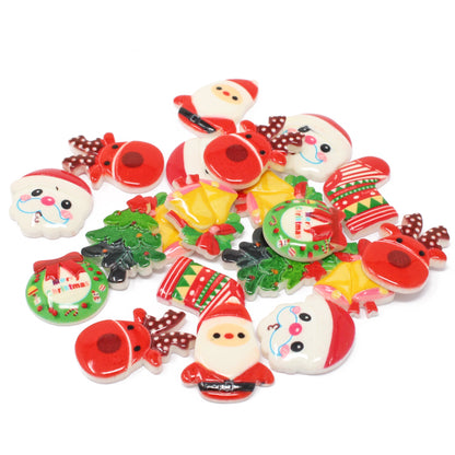 Xmas Cute 20 Mix Cute Resin Flatbacks