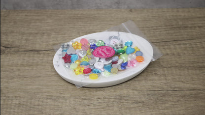 100 Mix Acrylic & Resin Buttons & Flatbacks