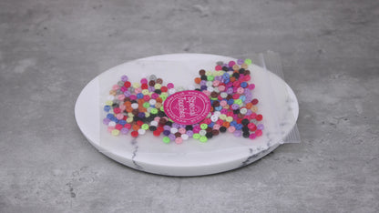 4mm Round Multicoloured Resin Buttons - Pack of 300