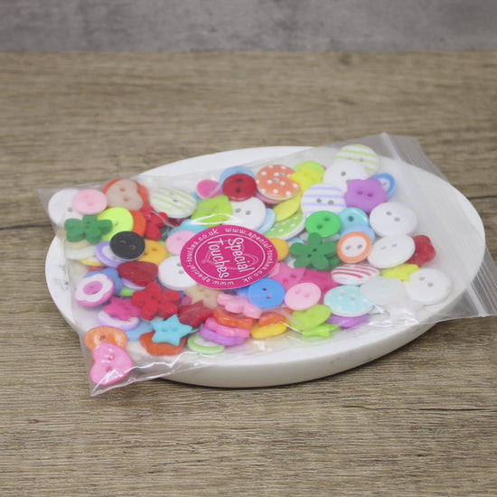 150 Mix Wood Acrylic & Resin Buttons