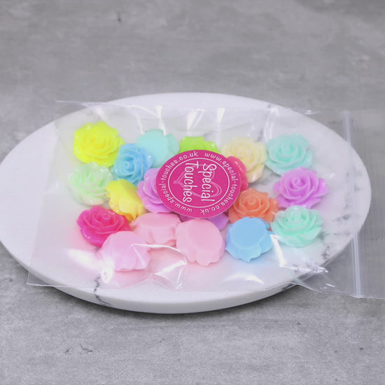 Add a touch of timeless elegance to your crafting endeavors with these shabby chic resin rose flatbacks. With an intricately detailed design and a delightful rose shape, these flatbacks are an essential addition to any creative project.