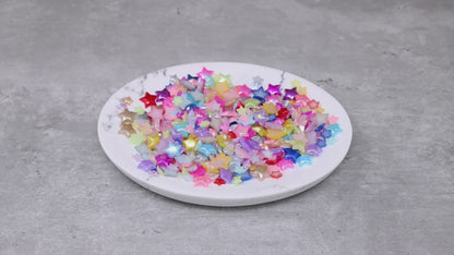 Mini Resin Mixed Size Star Half Pearls (Pack of 500 Approx)