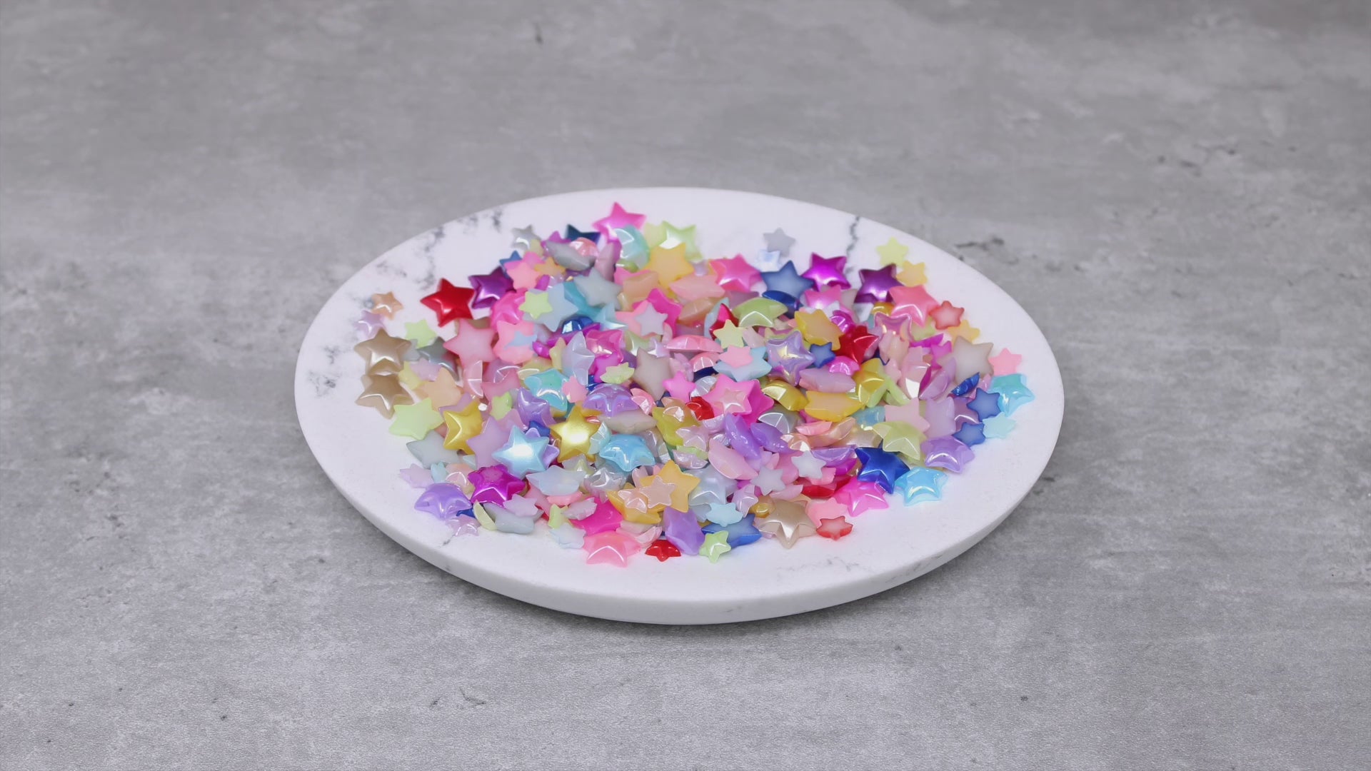 Mini Resin Mixed Size Star Half Pearls (Pack of 500 Approx)
