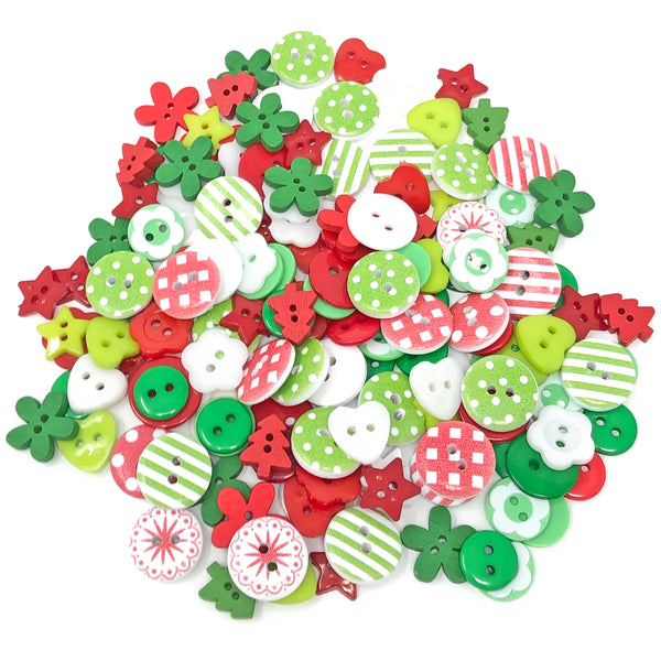 Christmas Mix Resins, Buttons and Flatbacks