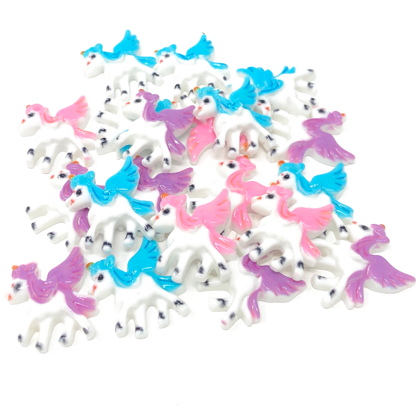 20 Mix Unicorn Resin Flatbacks - 9 Styles