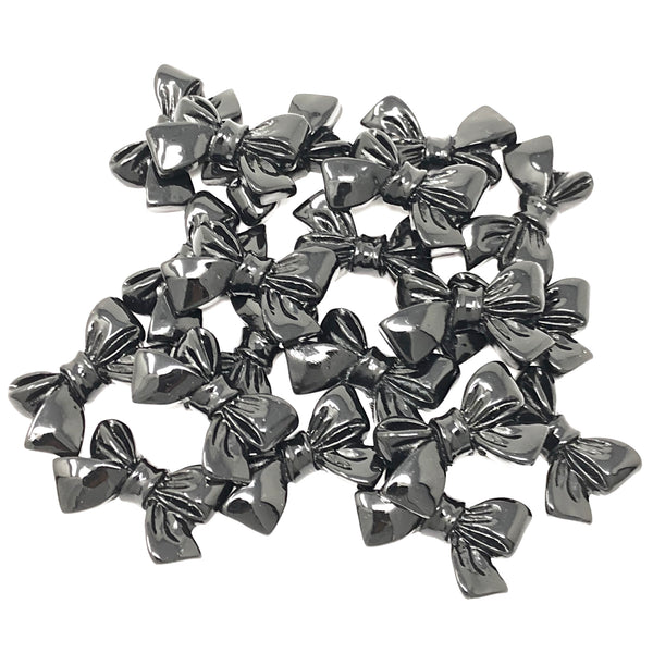 25mm Resin Bow Flatbacks - Pack of 20