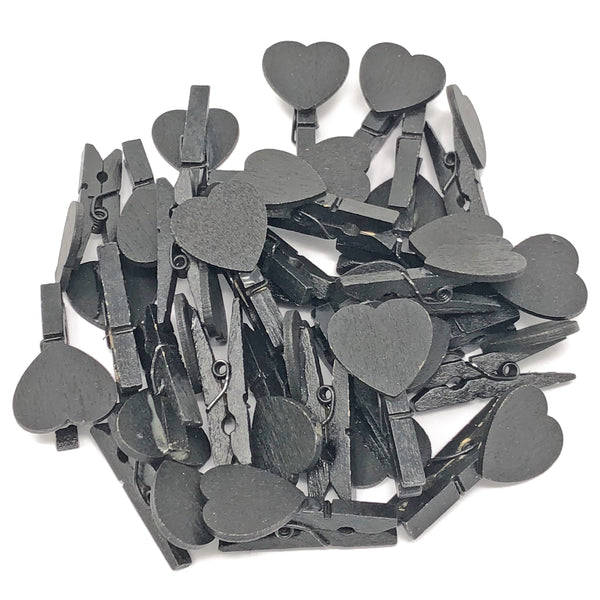 30mm Coloured Pegs with Matching 18mm Coloured Hearts