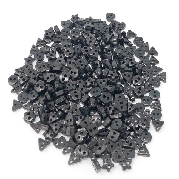 6mm Mixed Shape Multicoloured Resin Buttons - Pack of 300