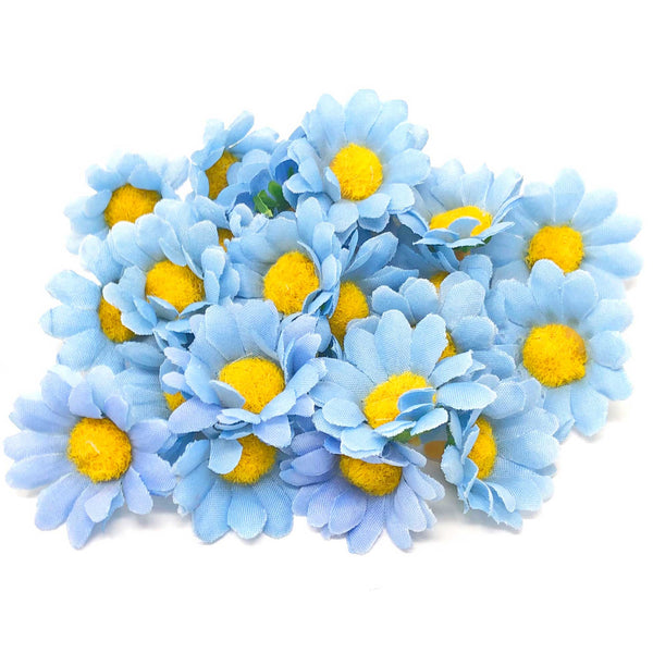 35mm Synthetic Daisy Flowers (Faux Silk) - Mini Daisy Heads