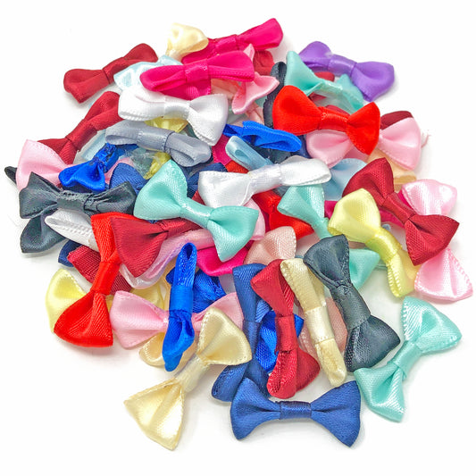 Multicoloured 30mm Satin Ribbon Bows