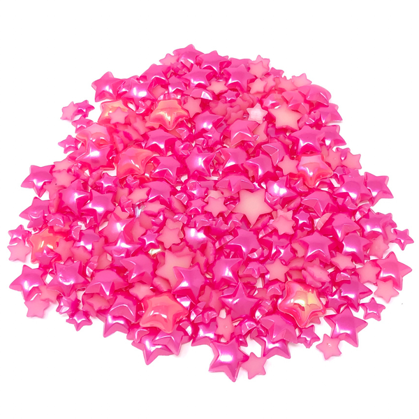 Mini Resin Mixed Size Star Half Pearls (Pack of 500 Approx)