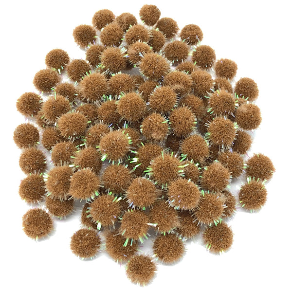 8mm Mini Glitter Pom Poms