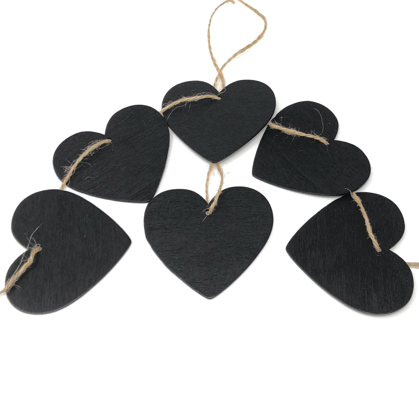 Mini Wooden Chalkboard Hearts for Wedding Table Name Tags