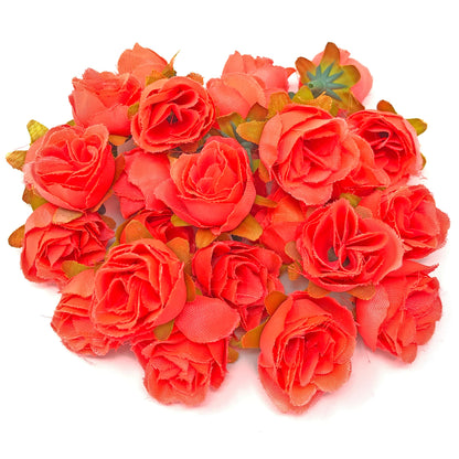 25mm Synthetic Rose Bud Flowers (Faux Silk) - Mini Rose Buds