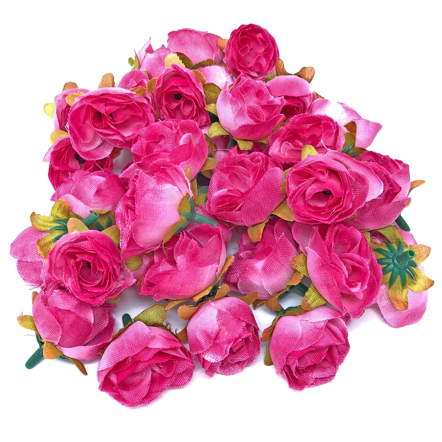 25mm Synthetic Rose Bud Flowers (Faux Silk) - Mini Rose Buds