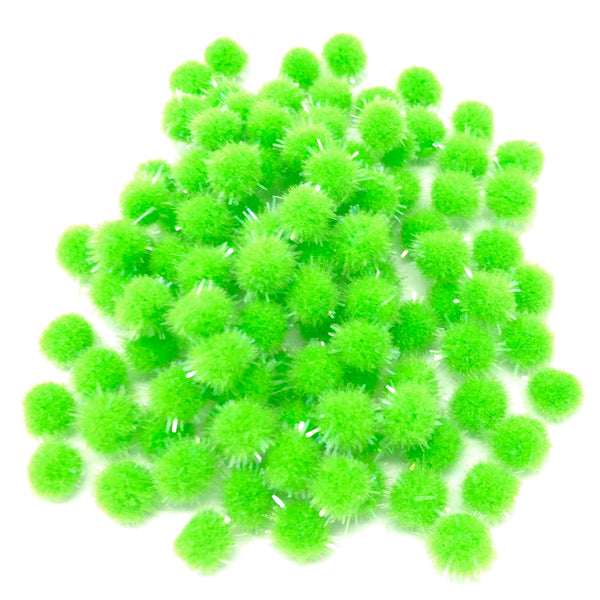 8mm Mini Glitter Pom Poms