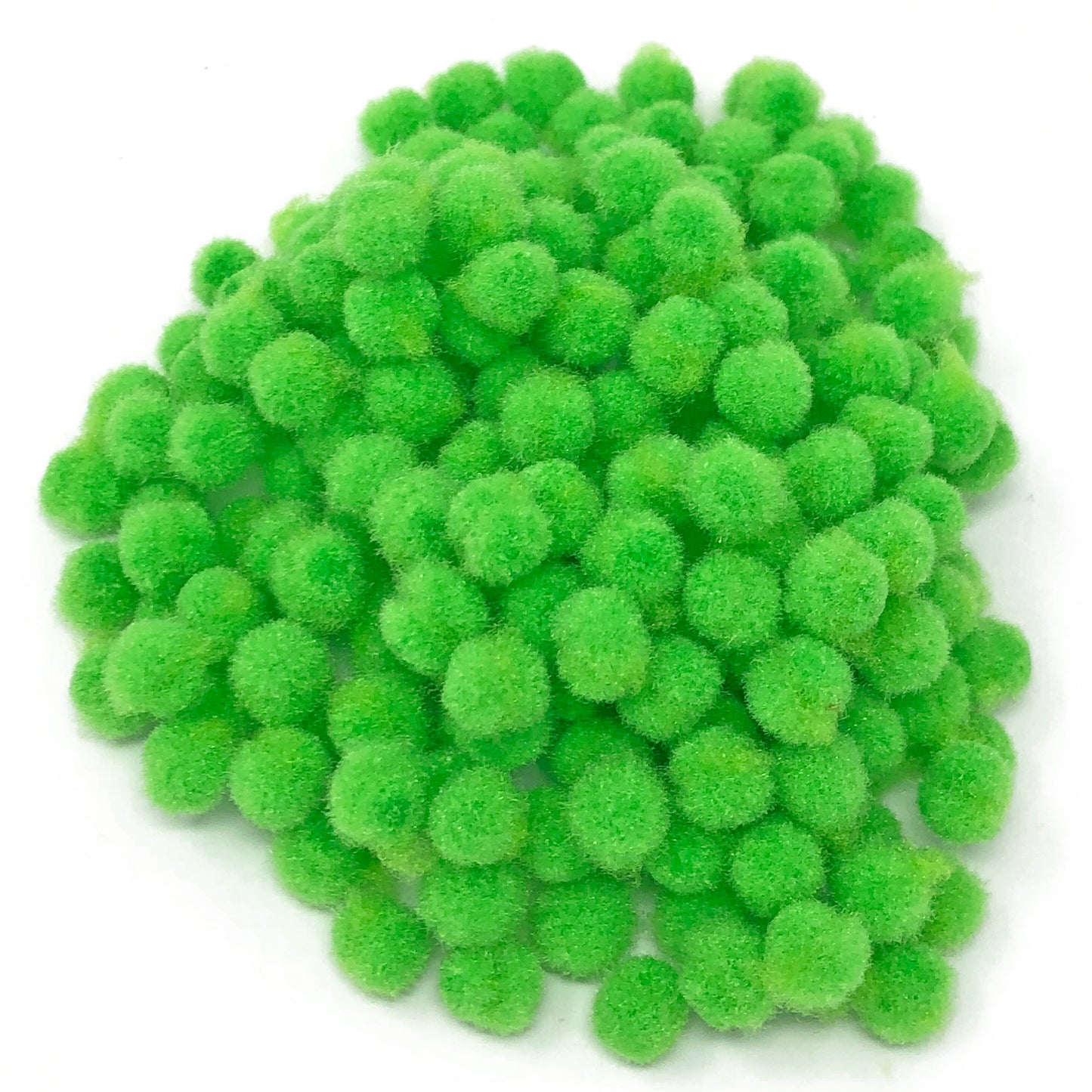 Green 8mm Mini Pom Poms