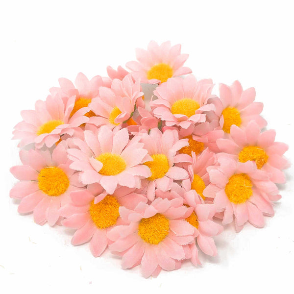 35mm Synthetic Daisy Flowers (Faux Silk) - Mini Daisy Heads