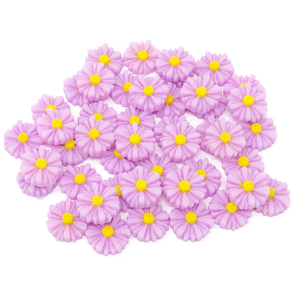 13mm Daisy Flatbacks - Pack of 45