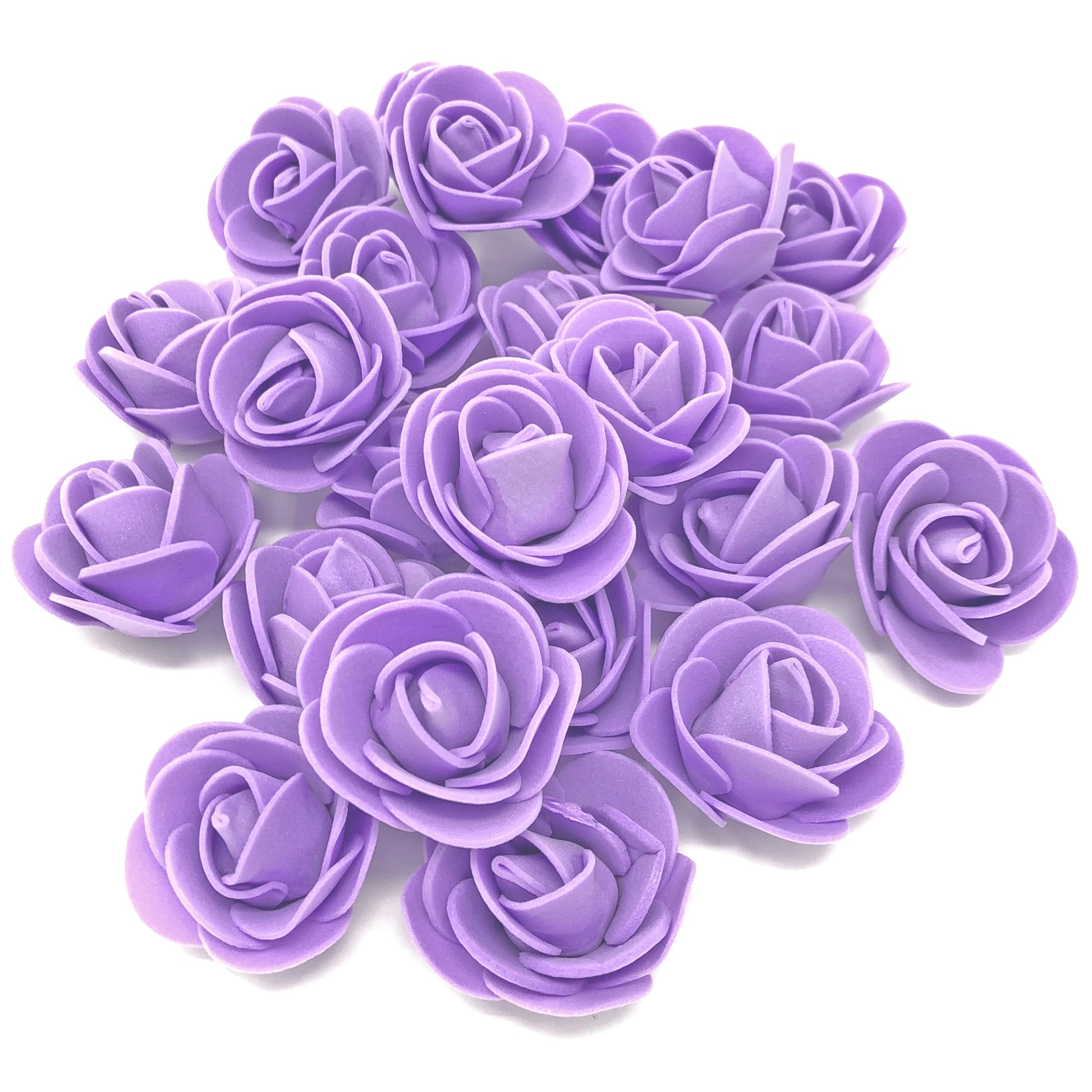 Lilac 30mm Foam Rose Flowers