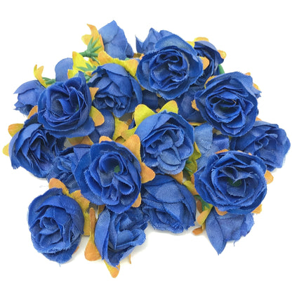 25mm Synthetic Rose Bud Flowers (Faux Silk) - Mini Rose Buds