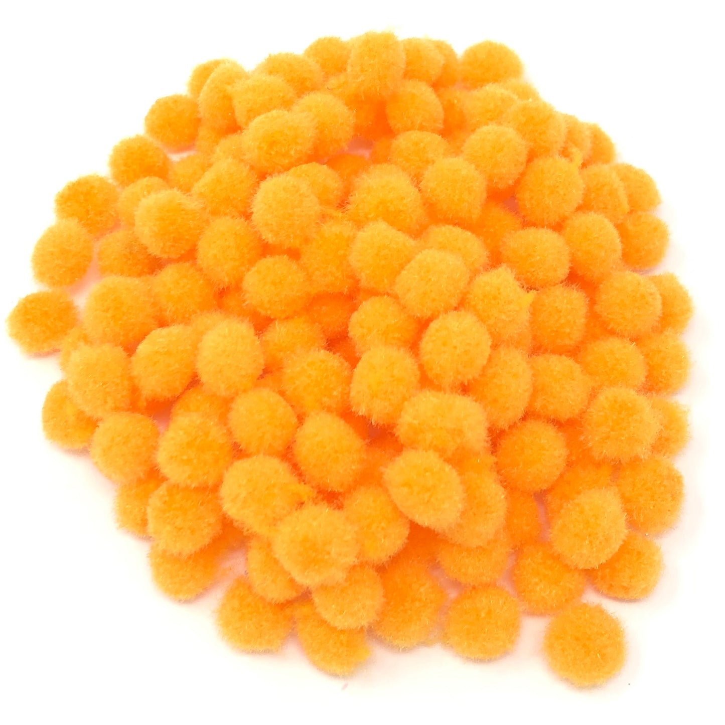 Orange 8mm Mini Pom Poms