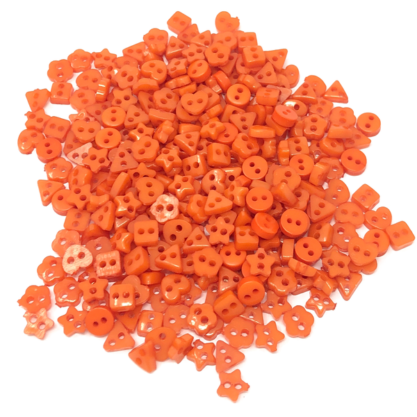 6mm Mixed Shape Multicoloured Resin Buttons - Pack of 300
