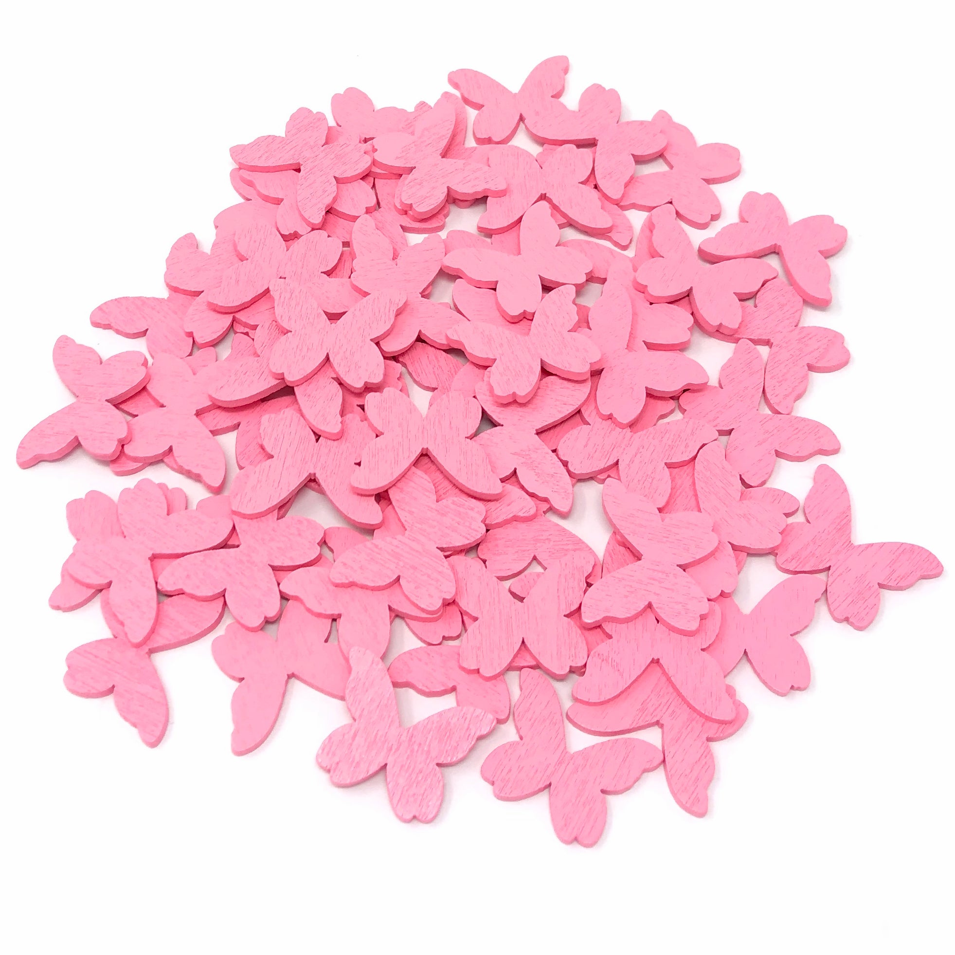 20mm Wooden Craft Coloured Butterflies