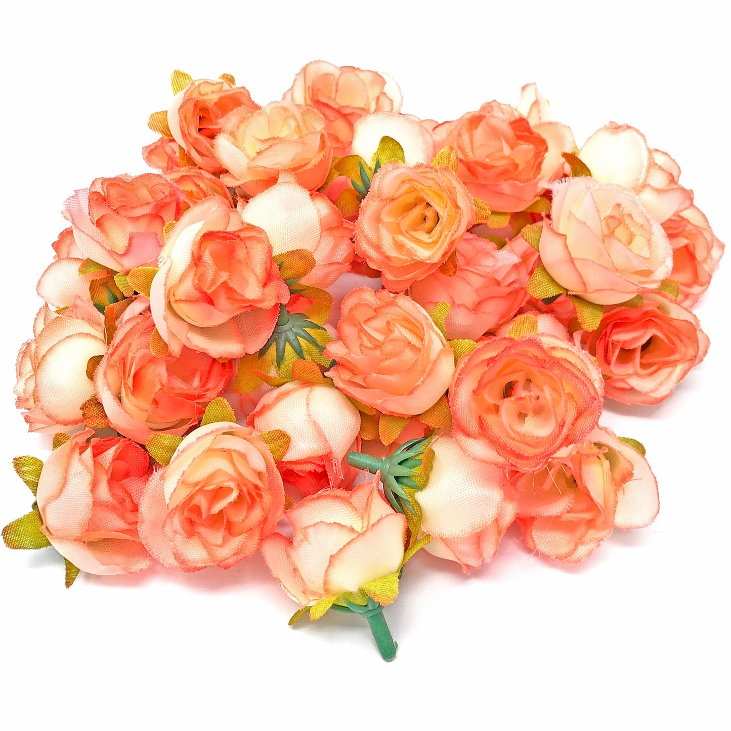 25mm Synthetic Rose Bud Flowers (Faux Silk) - Mini Rose Buds